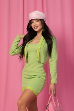 Reason To Grow Knitted Vest - Green