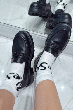 Luxury Step Loafers - Black