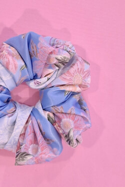 A Touch of Romance Small Scrunchie - Vista Blue