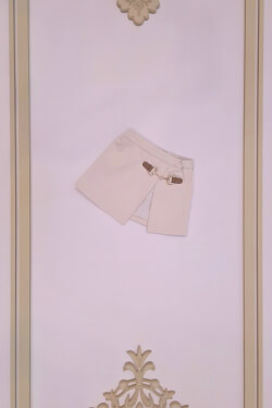 Pulse Pleat Mini Skirt-Accessory - Soft Beige