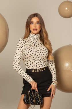 Playful Elegance Polo Knitwear