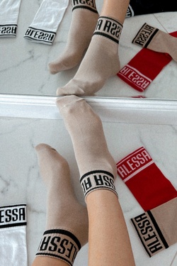 Don't Be Shy Alessa Short Socks - Nude