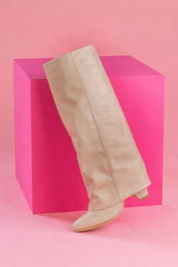 Strut Perfection Boots - Taupe