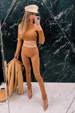 Adore You Long Pants - Mocha