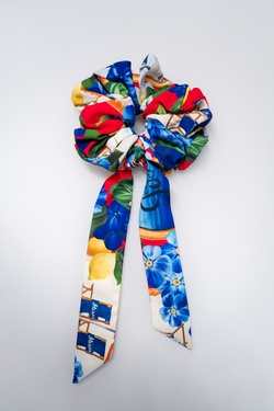 Paradise in Positano Scrunchie-Bow