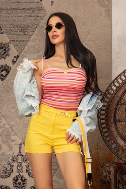 Stop and Stare Top - Pink Stripe