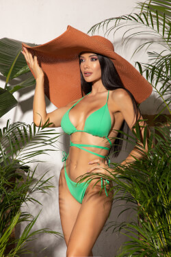 Ocean's Charm Bikini Bottoms - Green