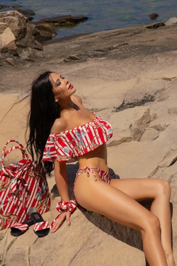 Spirit of the Summer Crop Top Swimsuit Ruffles