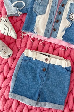 Feel This Moment mini Short Jeans - three colors