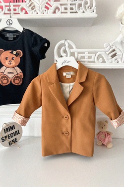 Top Score Mini Blazer - Luxury Mocha