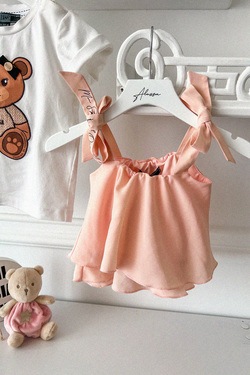 Piece Of Paradise Mini Ruffles Top - Light Pink