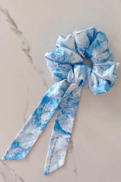 Trendsetter Icon Scrunchie-Bow - Blue