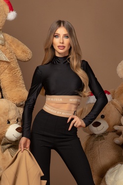 Trick Or Treat Polo Crop Top