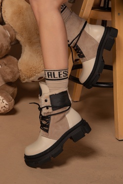 Warm Winter Boots - Beige