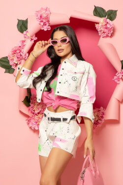 Summer Nights Sass Short Jacket - handmade