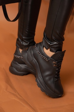 Ask about me Sneakers - Dark Nickel Chain