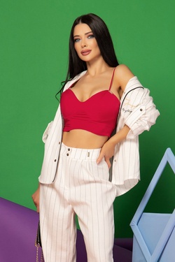 What a Delight Crop-Top - Red