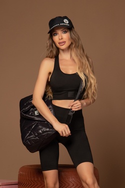 Perfect Shape Seamless Crop Top - Black