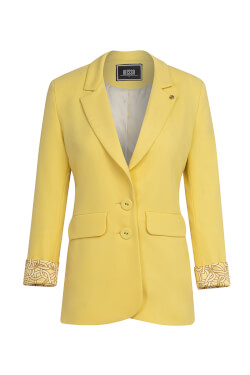 Top Score Blazer - Luxury Yellow