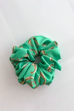 Alessa Rococo Scrunchie - Green Big