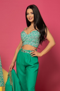 Till Afterglow Crop Top - Luxury Green