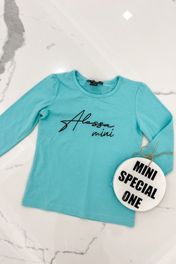 Alessa mini long sleeve blouse - Mint