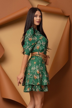 Chains And Charms Dress Ruffles