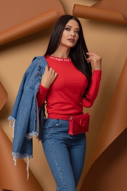 Sweet Disguise Fine Knit Sweater - Red