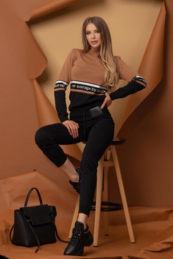 Heaven-like Knit Pants - Black