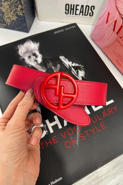 Alessa Logo Red-Black Belt - Red Buckle