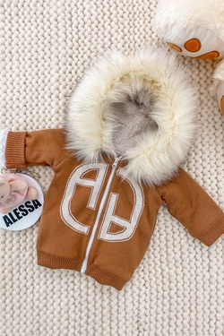 Alessa mini Knit Jacket - mocha