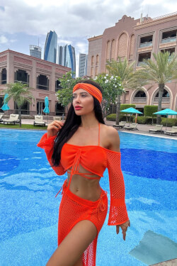 Summer Craze Beach Skirt - Orange