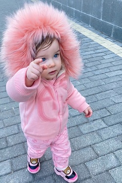 Alessa mini Knit jacket - Candy Pink