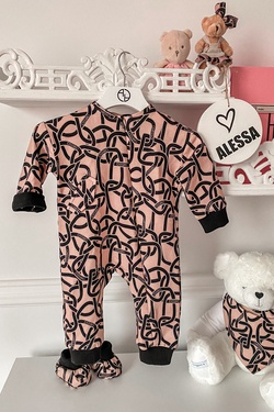 Alessa mini luxury Romper with Zipper
