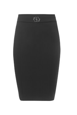 Sizzle in Style Skirt with Built-in Belt - Black