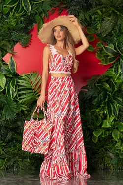 Spirit Of The Summer Ruffles Long Skirt