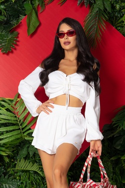 Lovelink crop top - white