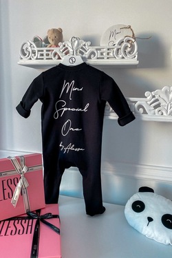 Alessa Mini Special One A Romper with Buttons - Black