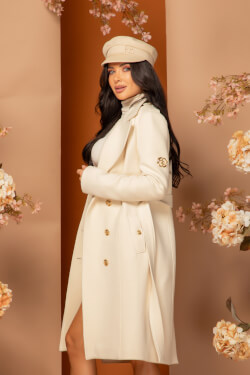Chic Catch Coat - Ecru