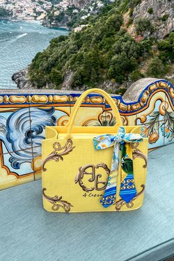Alessa Rococo Bag - Yellow