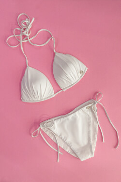 On my radar High Waist Bikini Swimsuit - ecru