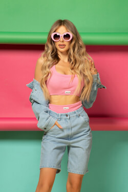 Style Storm Crop-Top - Pink