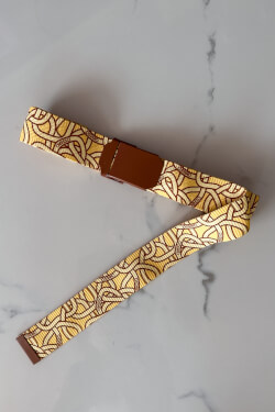 Pursuit of Happiness Belt - Luxury Yellow